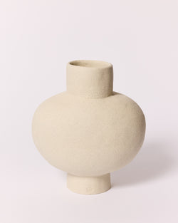 Simone Karras — 'B Vessel' in White Raku, 2024