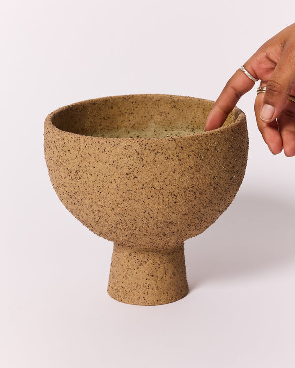 Simone Karras — Sculptural Vessel' in Natural Raku, 2024