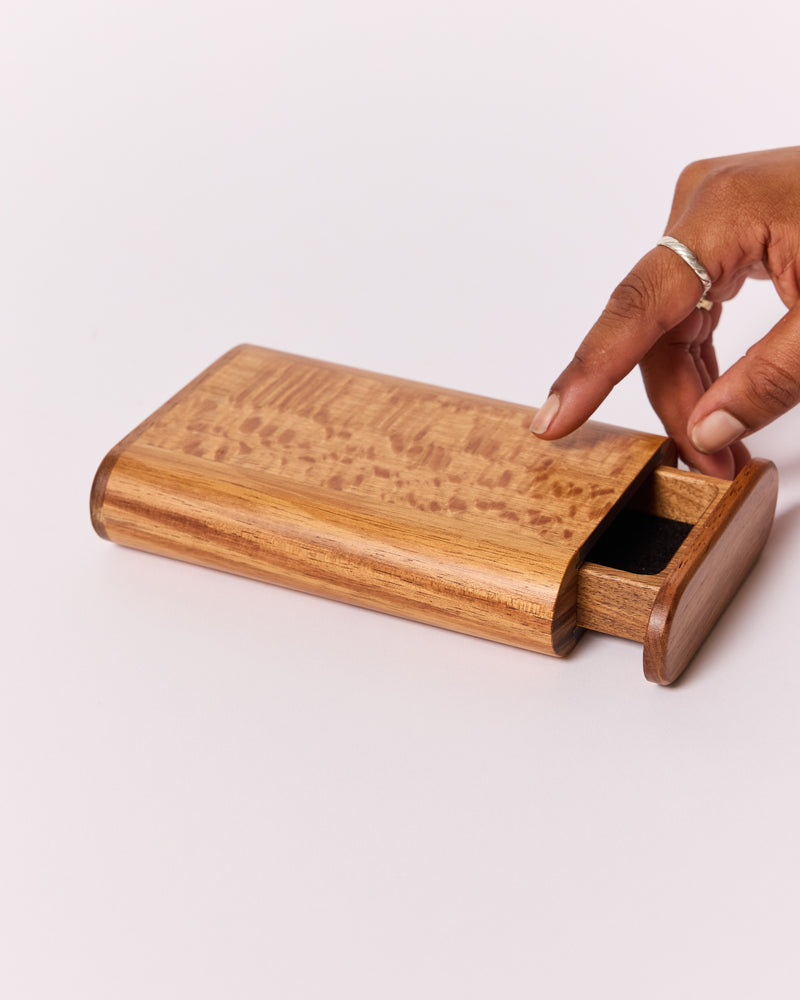 Anton Gerner — 'Drawer’ Wooden Box in Silky, Oak