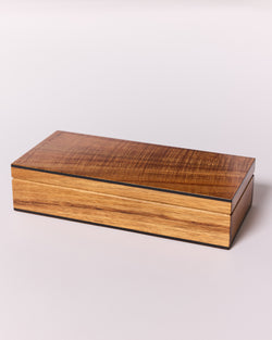 Anton Gerner — 'Long’ Wooden Box in Fiddleback Blackwood