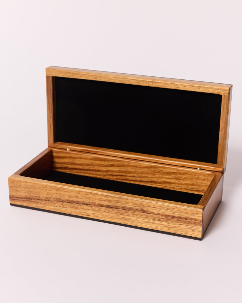 Anton Gerner — 'Long’ Wooden Box in Fiddleback Blackwood