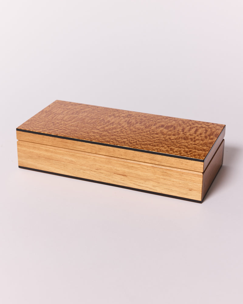 Anton Gerner — 'Long’ Wooden Box in Figured Silky Oak