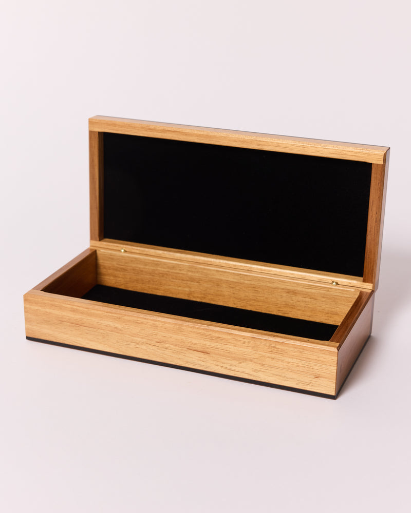 Anton Gerner — 'Long’ Wooden Box in Figured Silky Oak