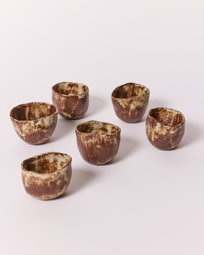 Julienne Lewis — 'Earthy Cups', Set of 6