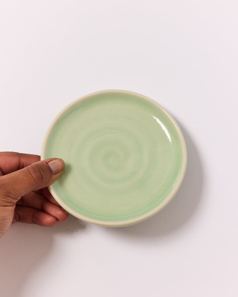 Christopher Plumridge  — 'Celadon Spiral' Ceramic Side Dish