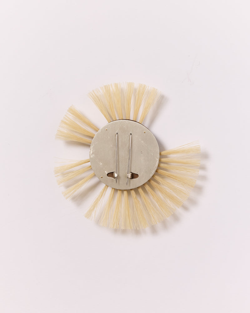 Anke Kindle – 'Kugel Scrubber' Brooch in White