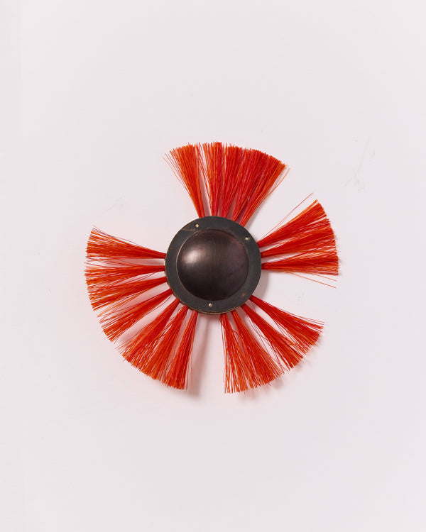 Anke Kindle – 'Kugel Scrubber' Brooch in Orange