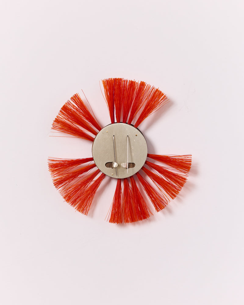 Anke Kindle – 'Kugel Scrubber' Brooch in Orange