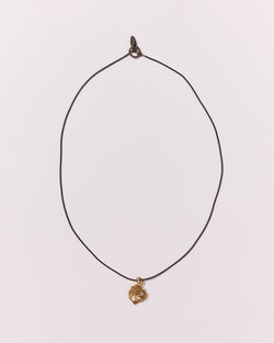 Mary Odorcic — 'Keshi' Oxidised Sterling Silver Snake Chain with 9ct Gold