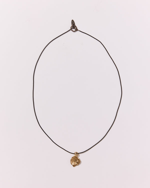 Mary Odorcic — 'Keshi' Oxidised Sterling Silver Snake Chain with 9ct Gold