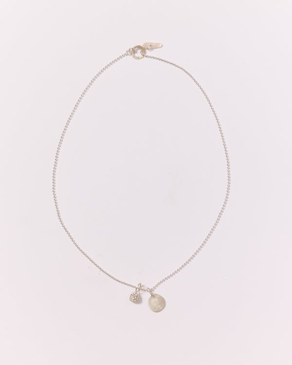 Mary Odorcic — 'Bubble and Disk' Silver Necklace