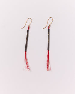 Anke Kindle – Oxidised 'Pinsel' Earrings in Red