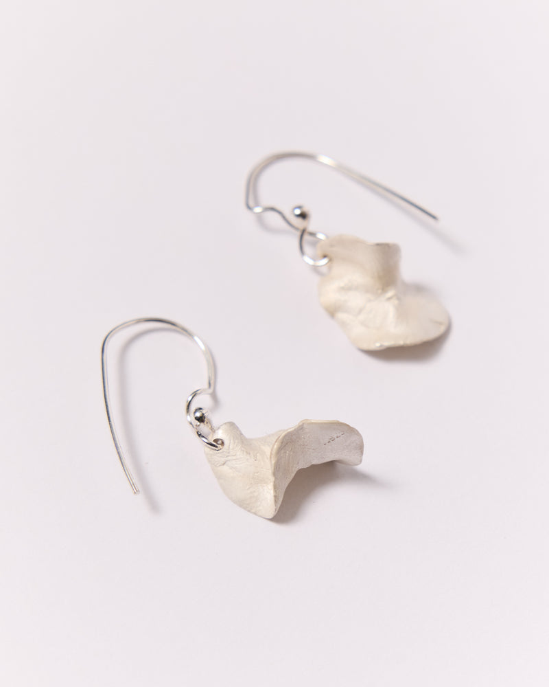 ZIPEI — 'Petal' Drop Earrings, in Silver