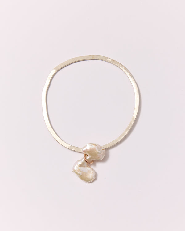 Mary Odorcic — 'Keshi Charm' Bangle with Gold and Pearl