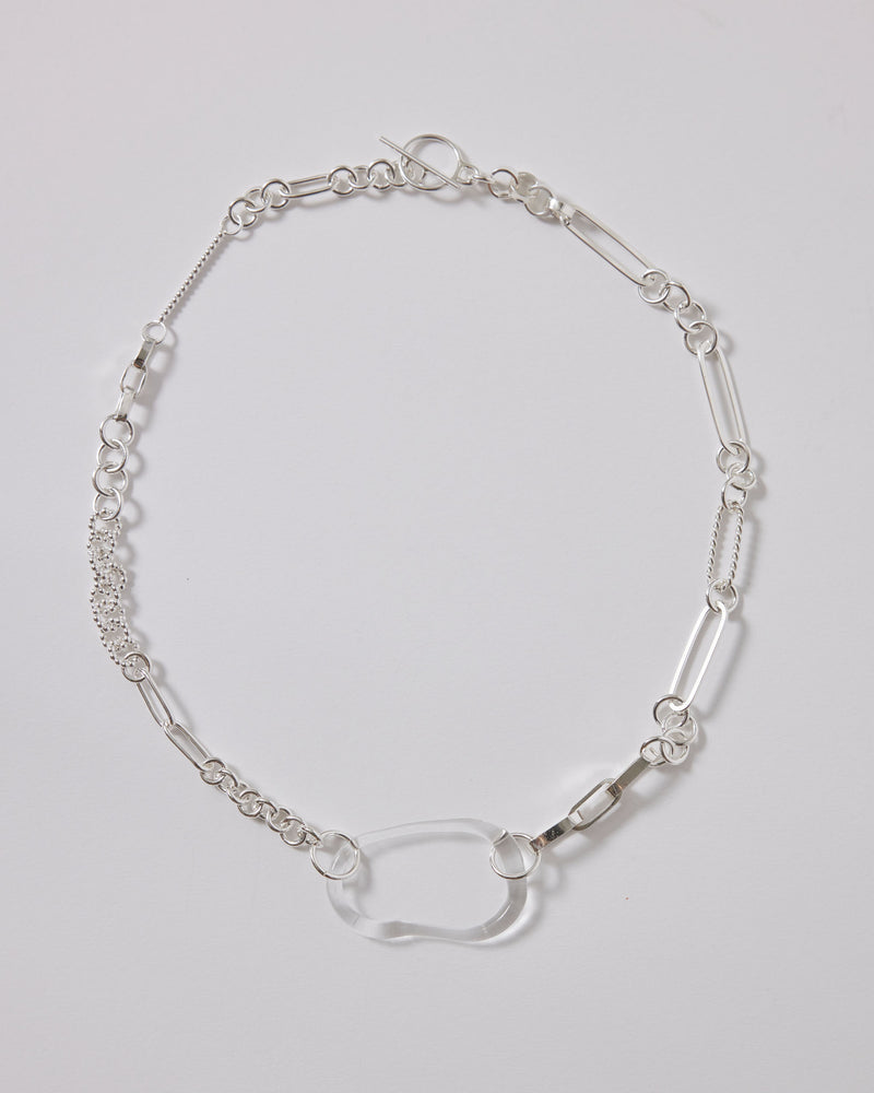 Bobby Corica — 'Liston's Locket' Silver & Glass Necklace