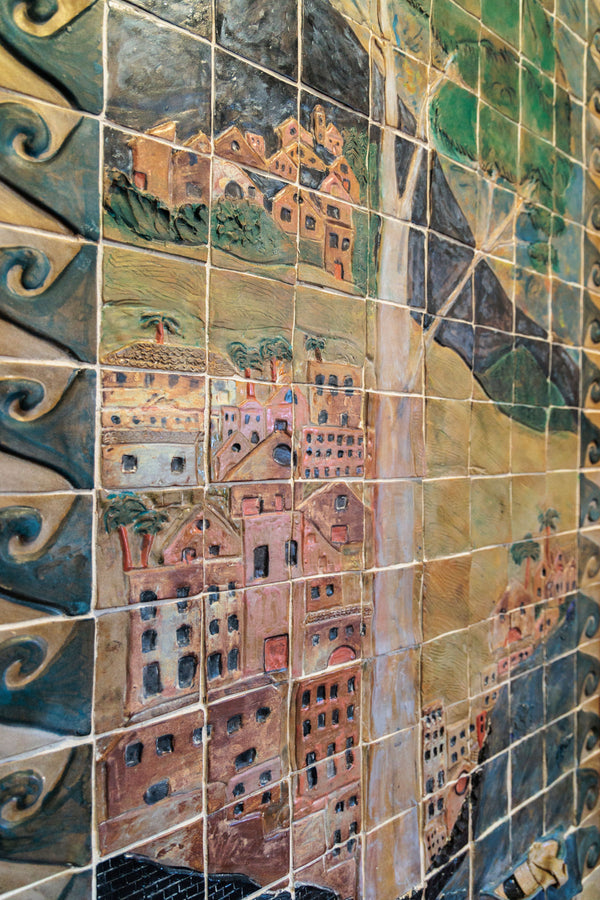 Raphy  —  'A Home Among the Gum Trees in Catania, Sicily', Mosaic, 2024