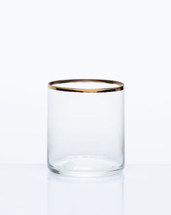 Katie-Ann Houghton — Hand Blown Gold Rimmed Drinking Glass