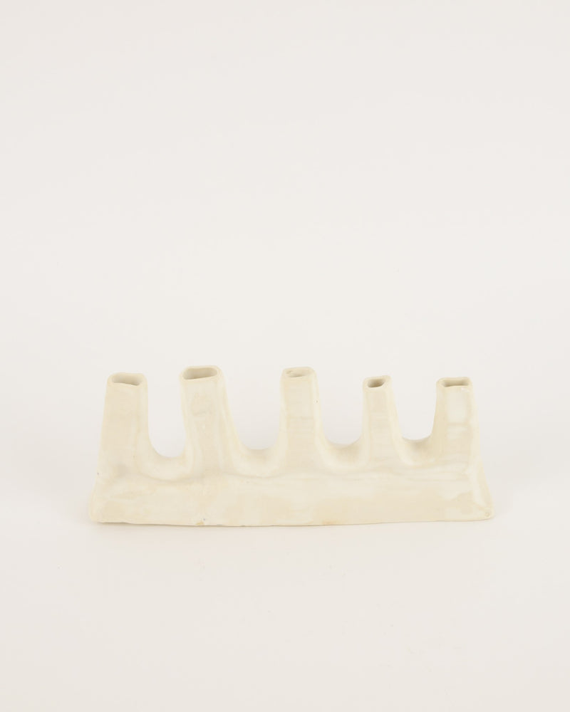 Kirsten Perry —  5 Stem Vase in White