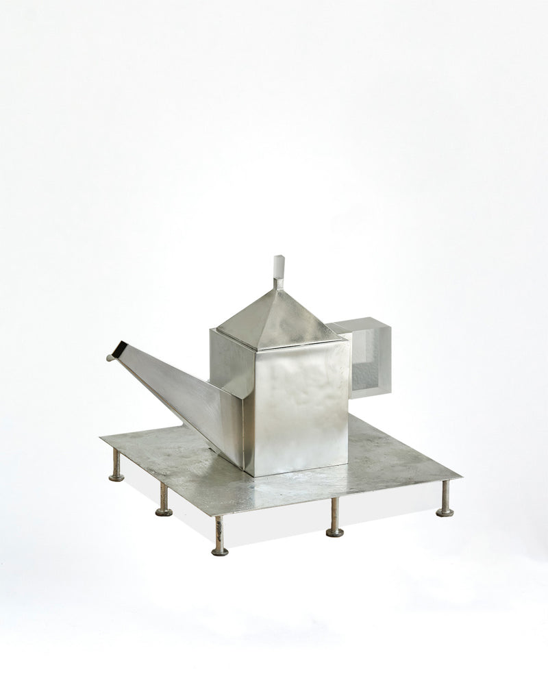 Kenny Yong soo Son  —   Quadrilateral Tinned Teapot, 2025