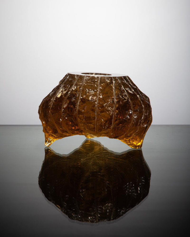 Billy Crellin — 'Monolithic, Planar, Visualisation, Render' Sculptural Glass Vessel, 2025