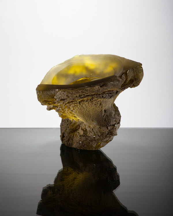Billy Crellin — 'It's the stone that pours' Sculptural Glass Vessel, 2025