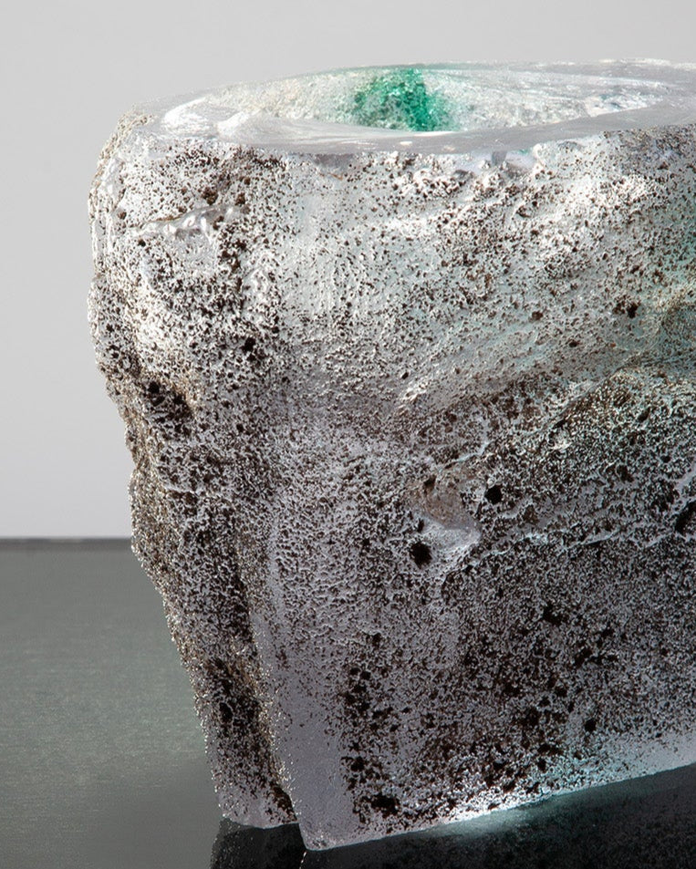 Billy Crellin — 'To petrify a stone that never was (mimicry)' Sculptural Glass Vessel, 2025