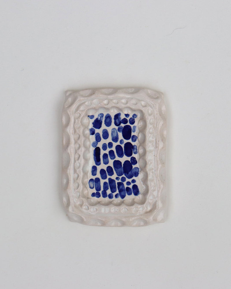 Madeleine Thornton-Smith — 'Portuguese blue and white frame' Ceramic Artwork (2024)