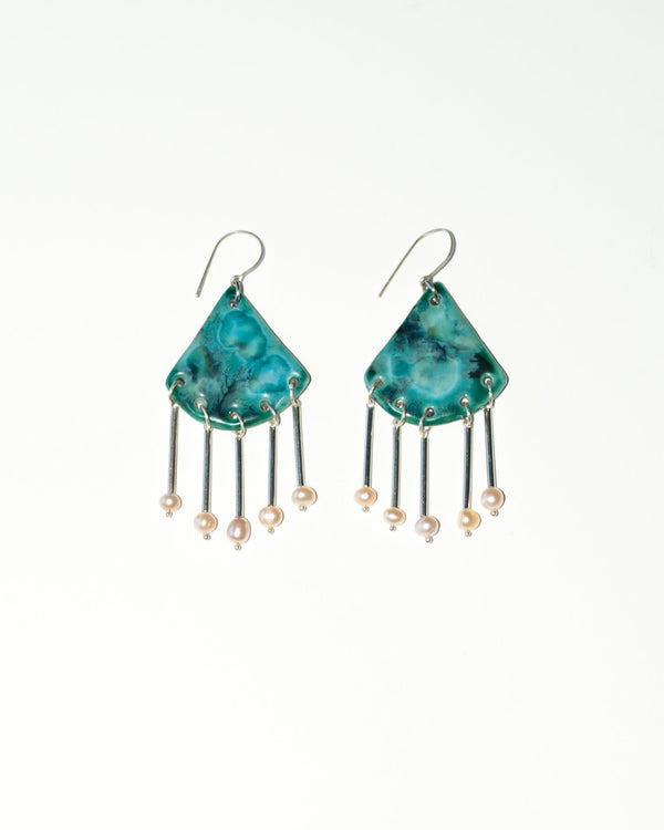 ZARIĆ Jewellery — 'PORTAL' Earrings in Duck Pond