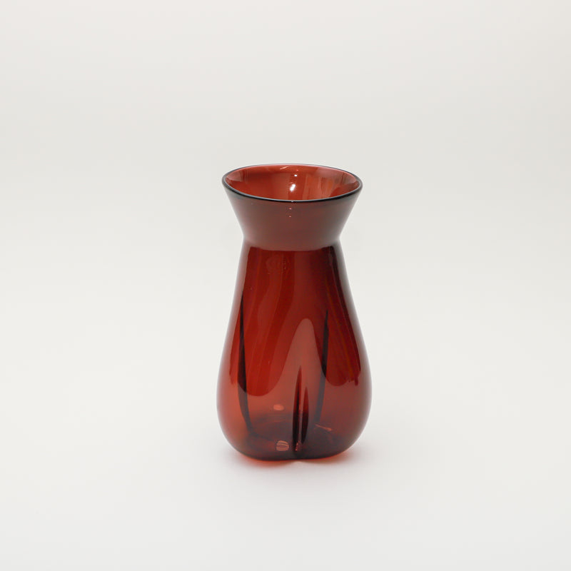 Ruth Allen — Trefoil Vase in Deep Cherry