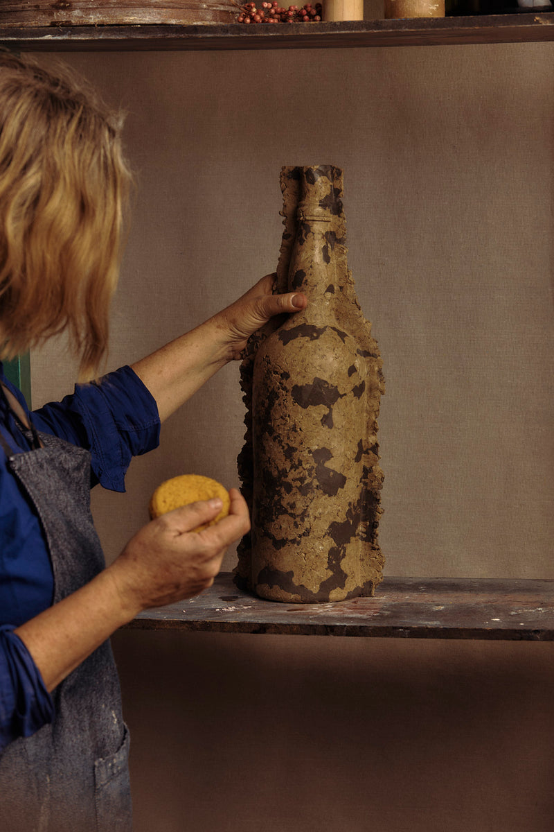 Kristin Burgham — 'Amphora' in Fern, Sculptural Vessel