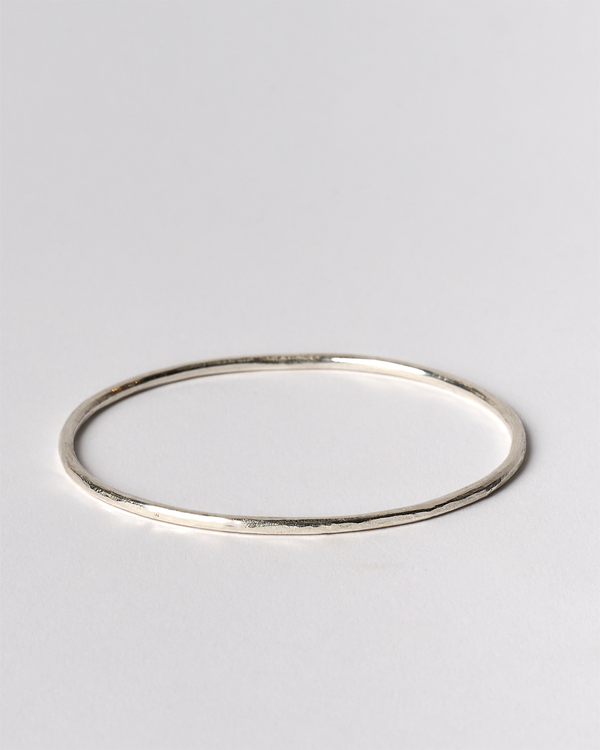 Shimara Carlow —  Hammered Silver Bangle