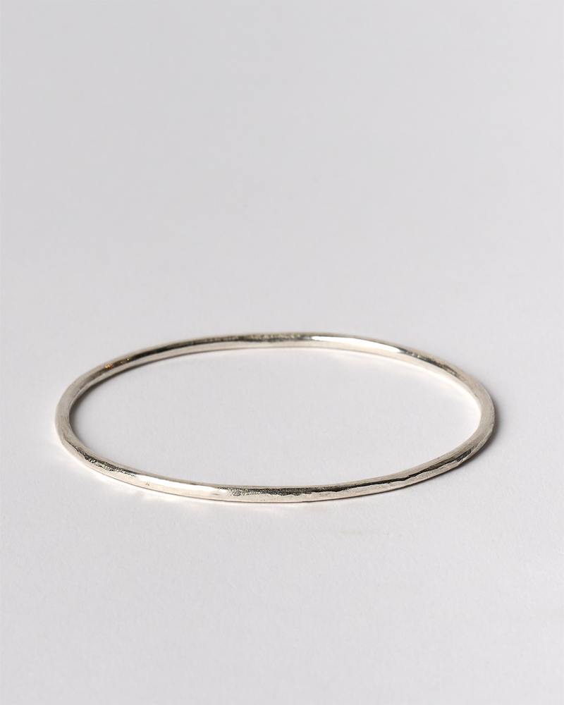 Shimara Carlow —  Hammered Silver Bangle