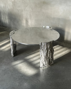 Studio Kaytar — 'Bark Coffee Table' in Aluminium, 2024