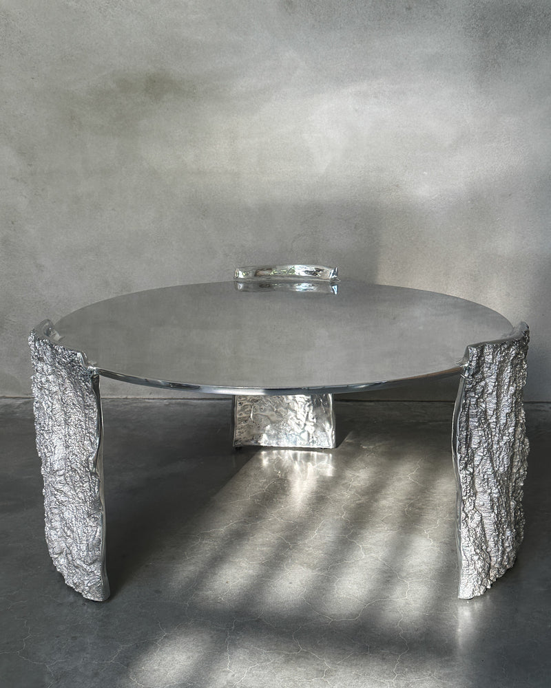 Studio Kaytar — 'Bark Coffee Table' in Aluminium, 2024