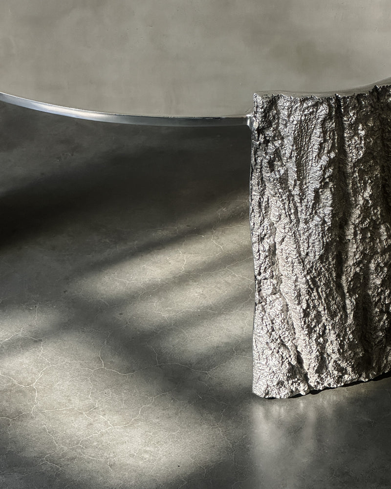 Studio Kaytar — 'Bark Coffee Table' in Aluminium, 2024