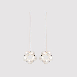 Taë Schmeisser — Large 'Hanabi' Pearl Gold Drop Earrings