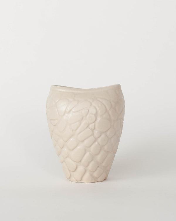 Vanessa Lucas — Carved Vase in Cream