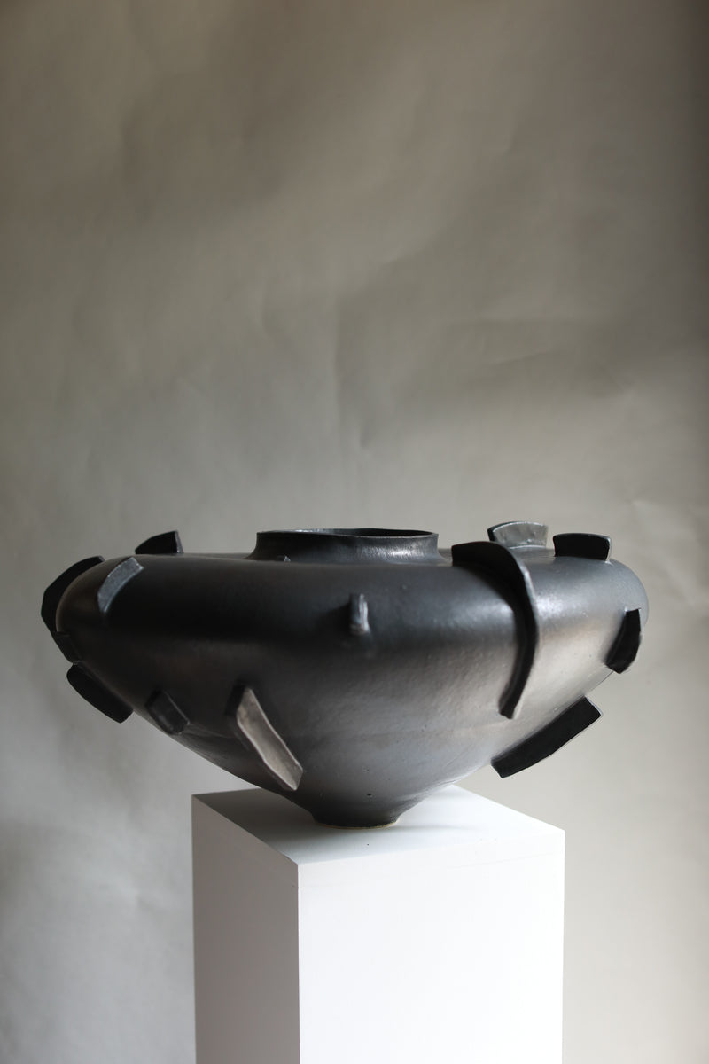 Astrid Salomon – 'Wide Finned Vase', Sculptural Vessel