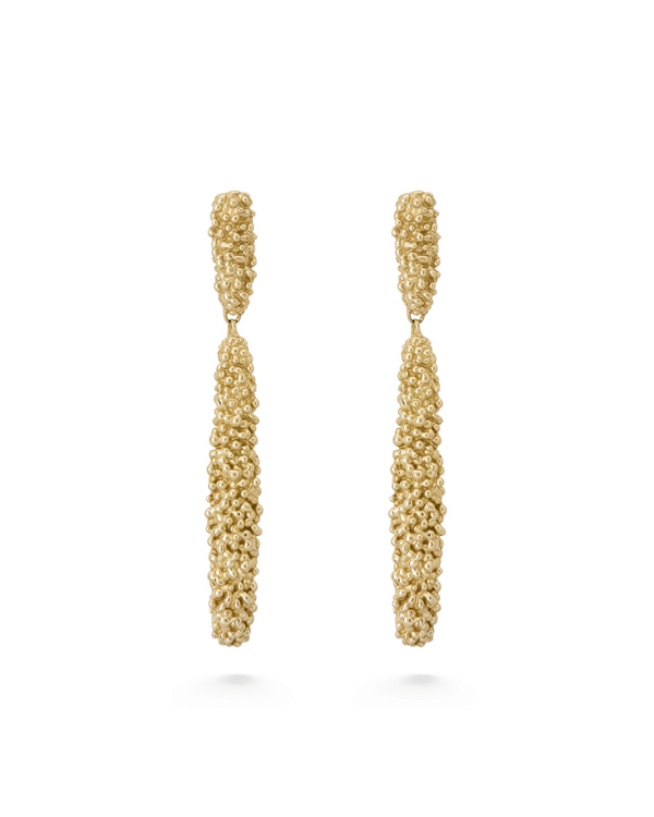 Abby Seymour — 'Arena' Stud Earrings in 9kt Gold
