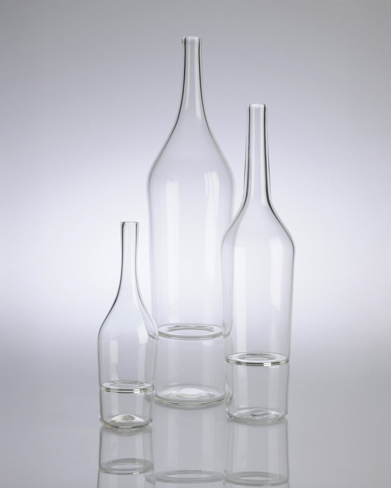 Katie-Ann Houghton — Medium Clear 'Drop Bottle' Sculpture | Vase