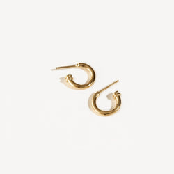 Rhiannon Smith, Two Hills — Earrings in Gold - Australian made Jewellery 