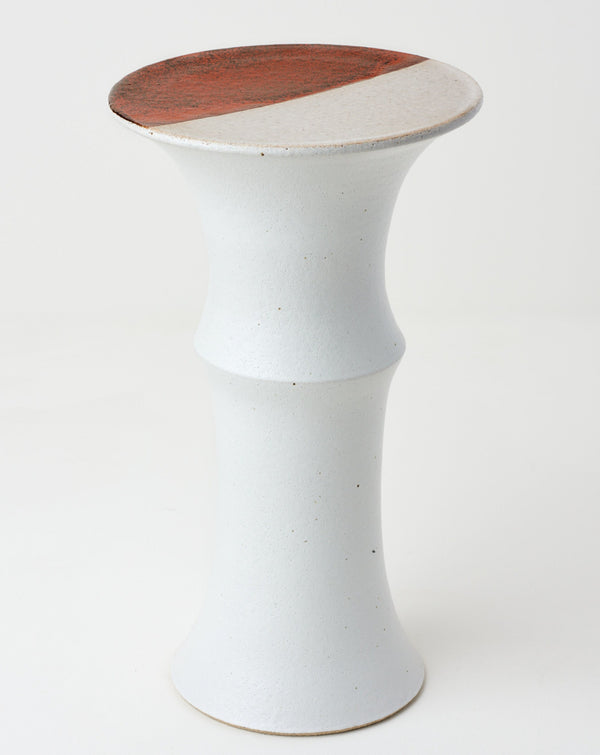 Alison Frith — 'Untitled'  Ceramic Plinth in Red and White