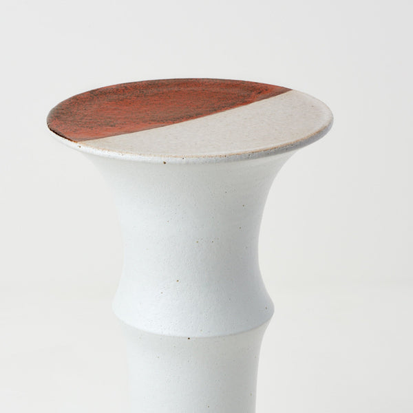 Alison Frith — 'Untitled'  Ceramic Plinth in Red and White