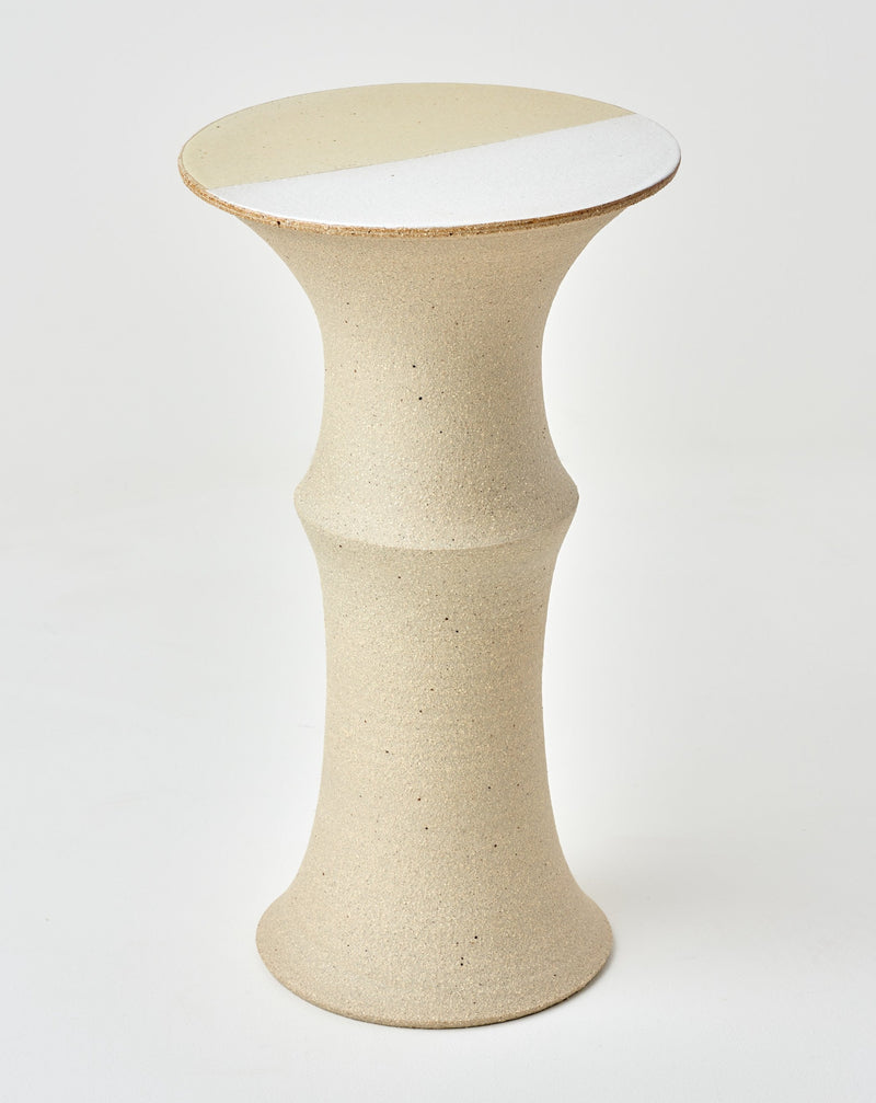 Alison Frith —  Ceramic Plinth in 'Lemon Sorbet'