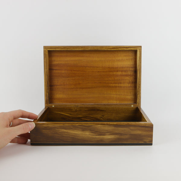 Anton Gerner — 'Boxiliary’ Queensland Walnut Fiddleback Wooden Box