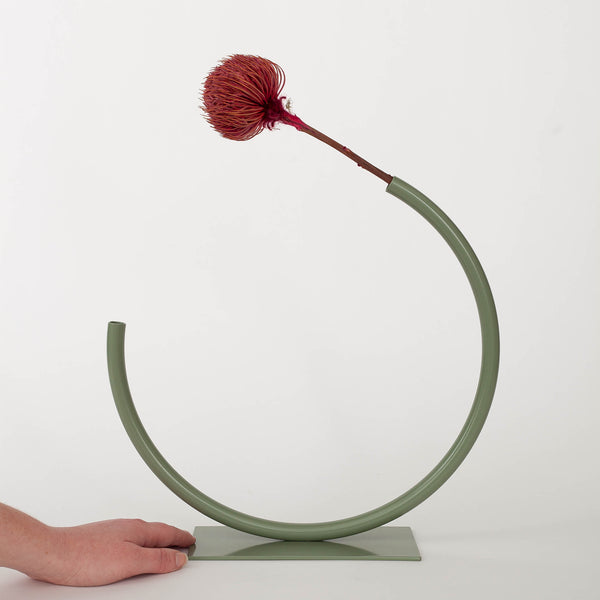 Anna Varendorff, ACV studio — Medium 'Edging Over' Vase in Sage Green
