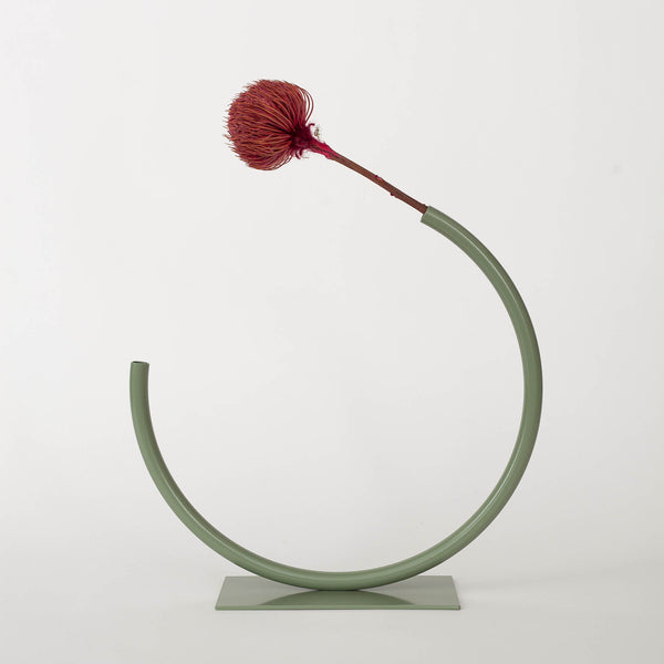 Anna Varendorff, ACV studio — Medium 'Edging Over' Vase in Sage Green