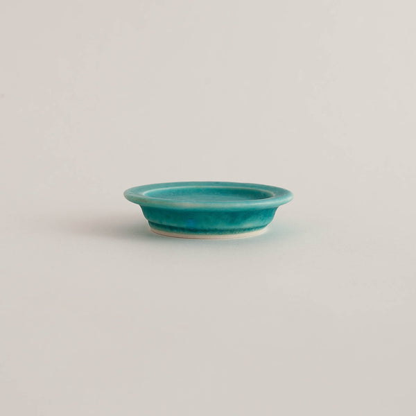 Christopher Plumridge  — Butter Dish in Turquoise Crystal Matte