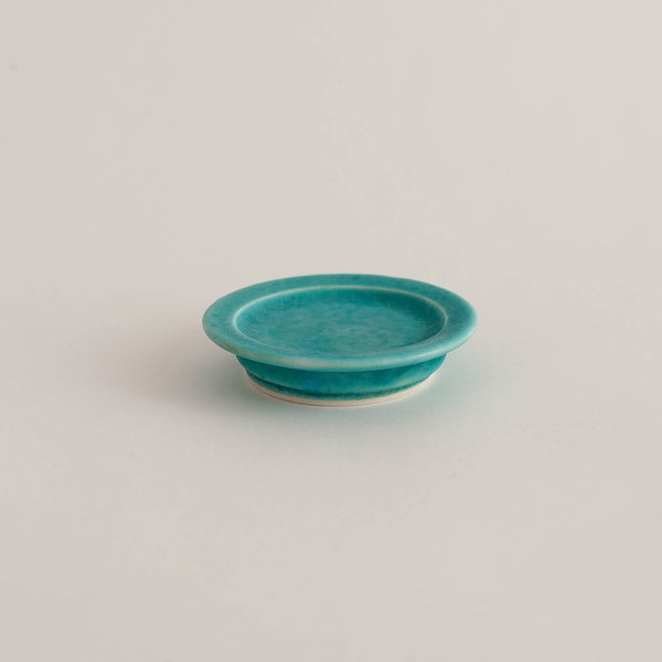 Christopher Plumridge  — Butter Dish in Turquoise Crystal Matte
