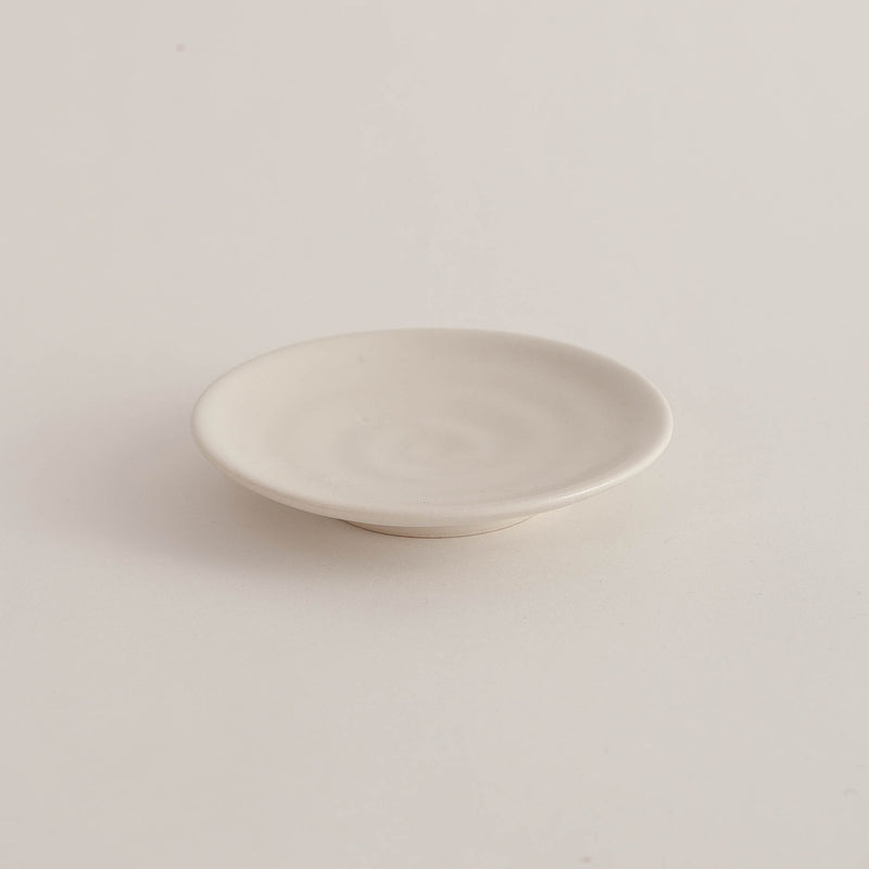 Christopher Plumridge  — Spiral Side Dish in White Porcelain